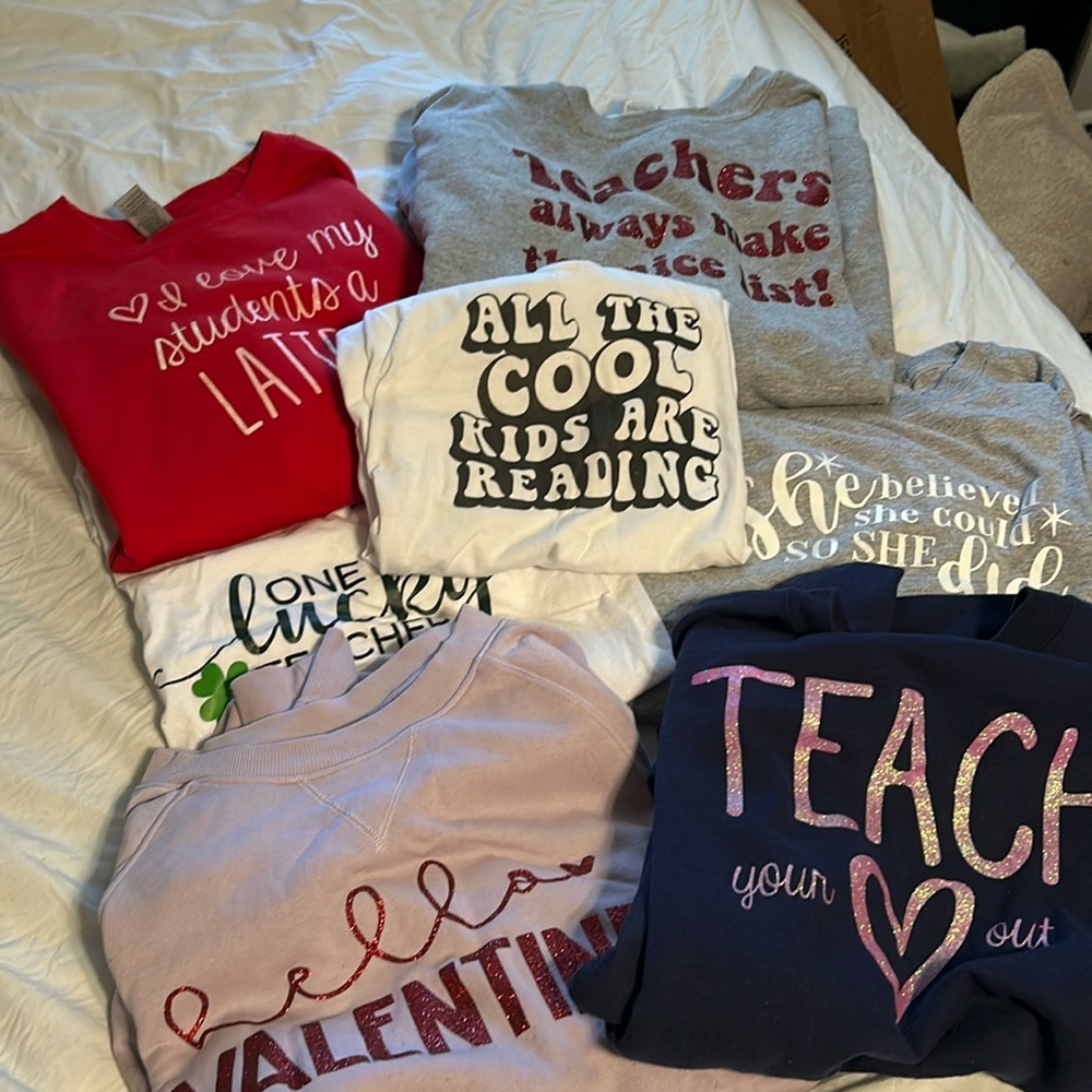 Bundle of teacher tops